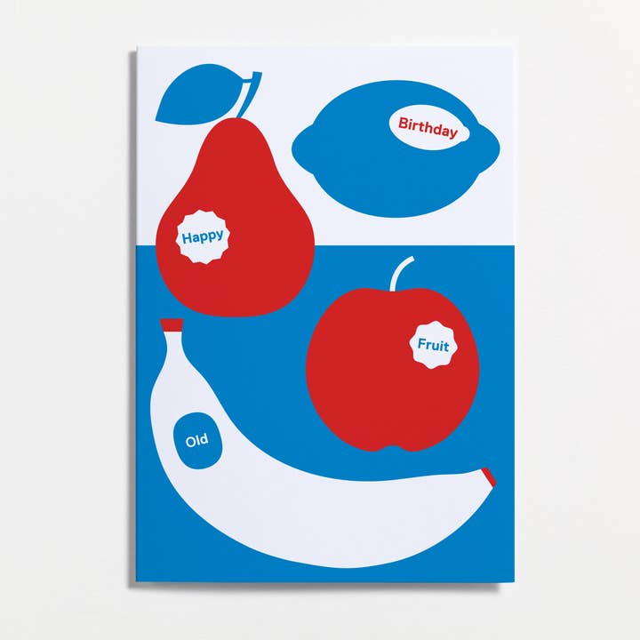 Old Fruit Greeting Card for wholesale by Crispin Finn