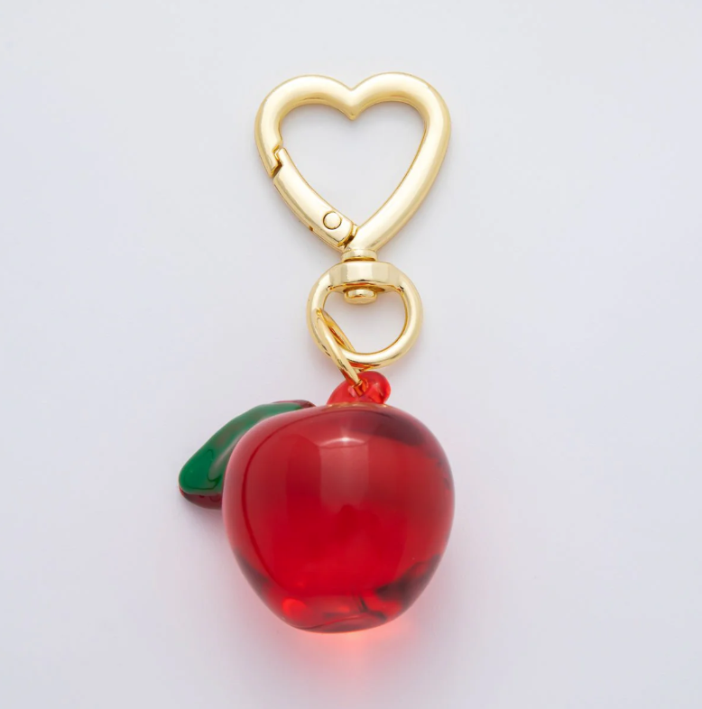 Simply Jewels - Wholesale Keychain - Women's - Apple Keychain Bag charm ✦ BC-21WB121 - BC-21WB1240