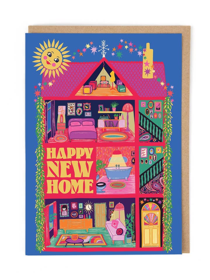 CASA NOVA FELIZ por atacado de Cath Tate Cards