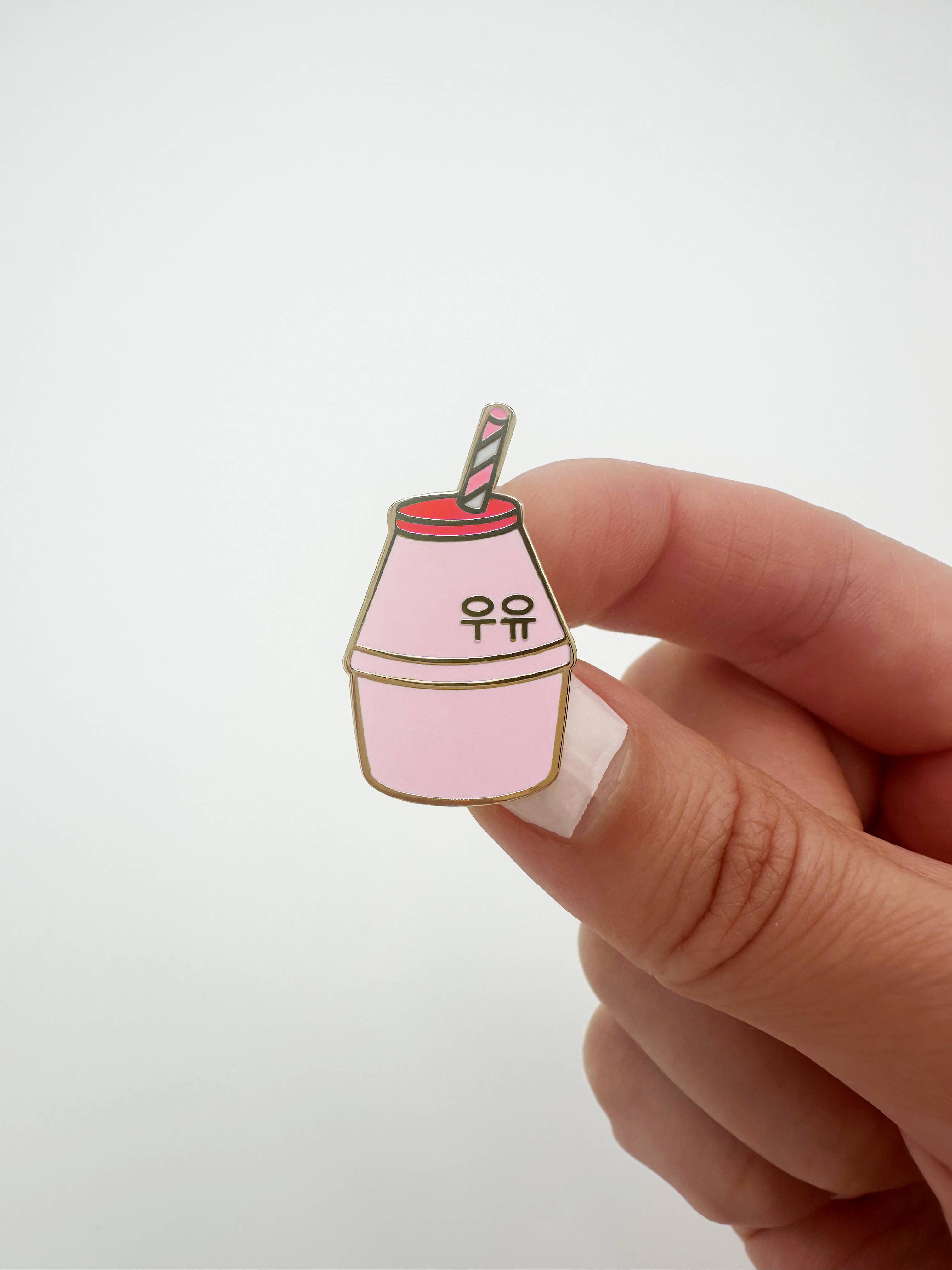 Tickle Me Lavender - Wholesale Lapel pin/button - Korean Strawberry Milk Enamel Pin
