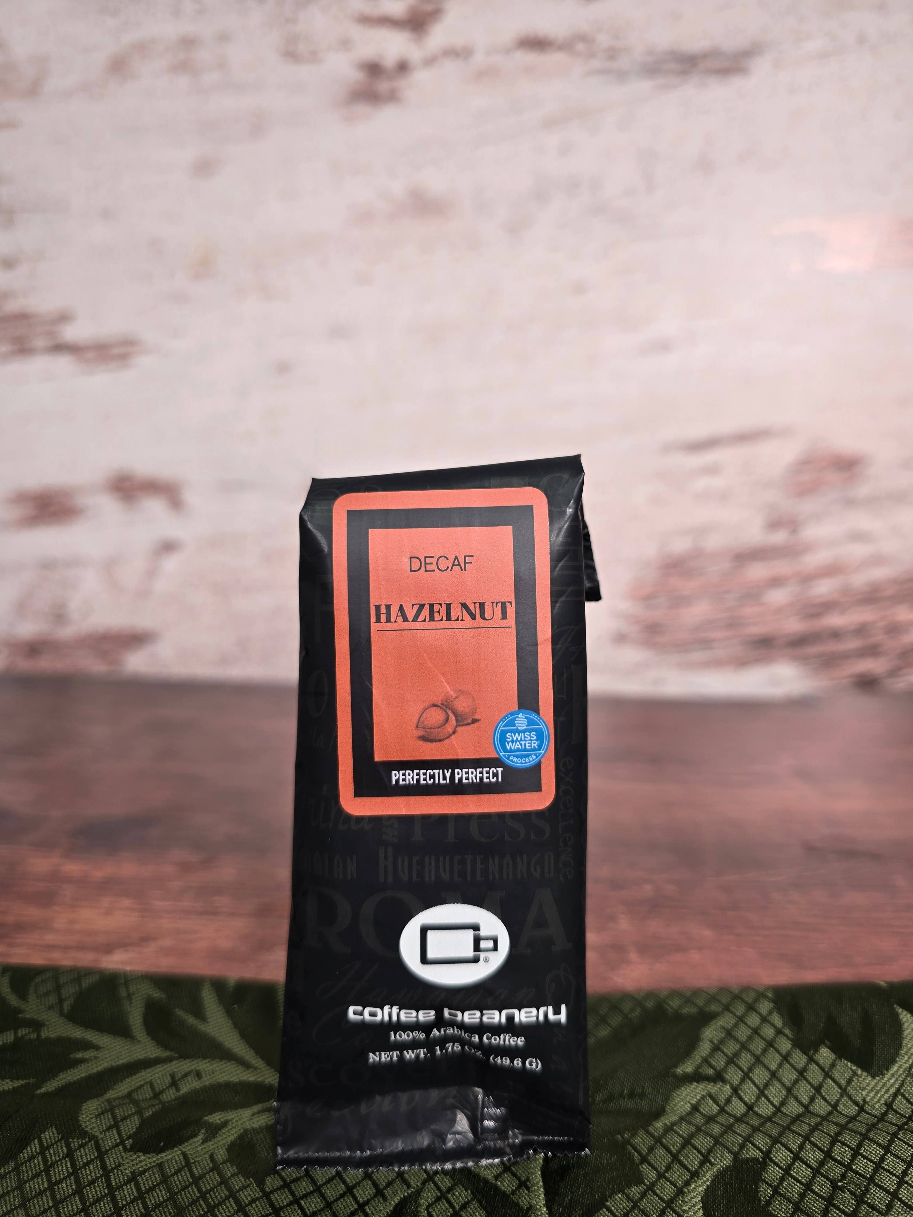 Coffee Beanery - Wholesale Ground Coffee - Hazelnut SWP Decaf Flavored Coffee | 1.75 oz One Pot Sampler2