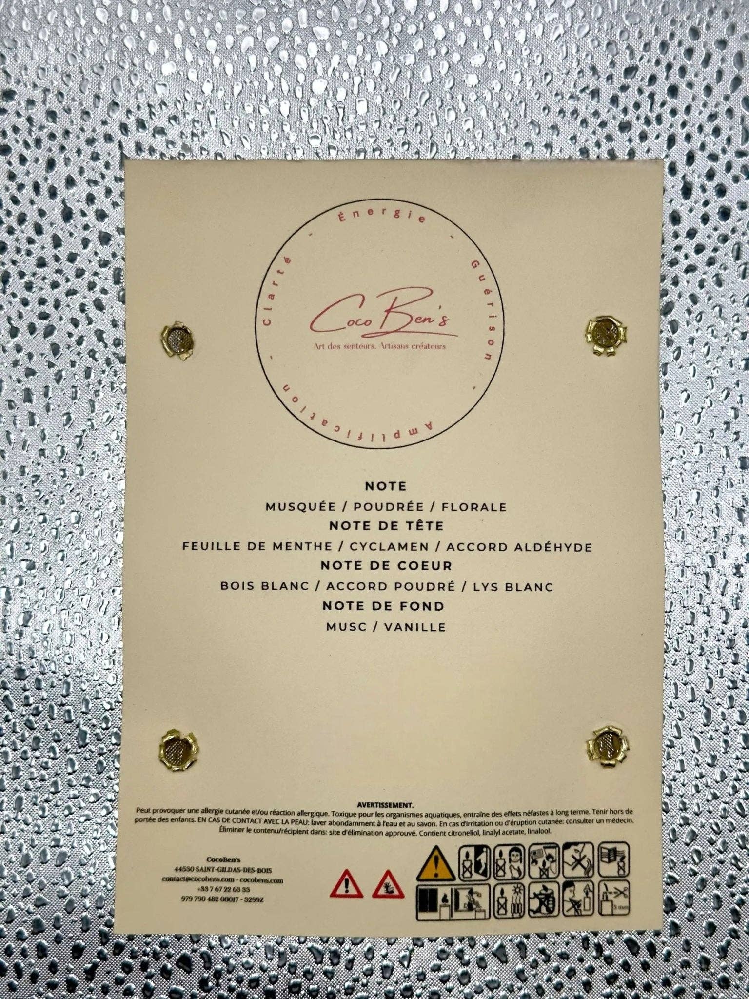 CocoBen's - Wholesale Wax Melt - Lithotherapy Fondant - Quartz - 40 G1