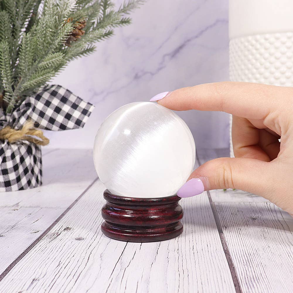 Natures Artifacts Inc - Wholesale Spiritual Stone/Crystal - Selenite Sphere  | Crystal Sphere1
