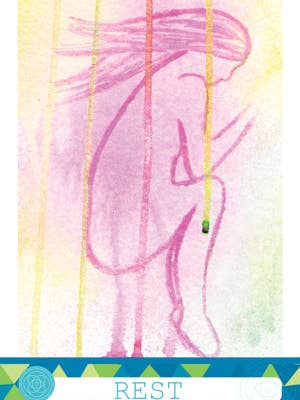 Carte de journal Rest pour la vente par Unruly Femme