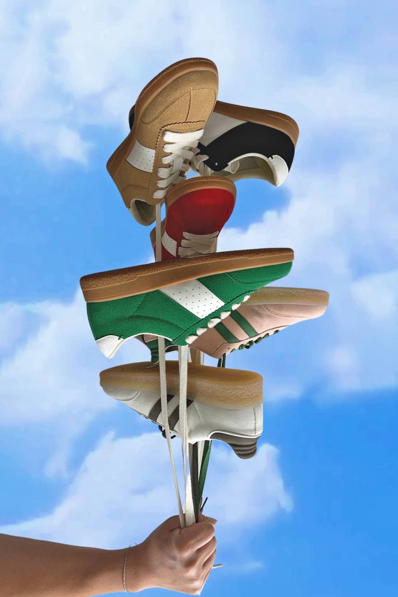 CCOCCI – Engroshandel Lifestyle sneaker - Dame – UGETILBUD CHRISTI DOBBELT STRIBET DESIGN SNEAKERS4