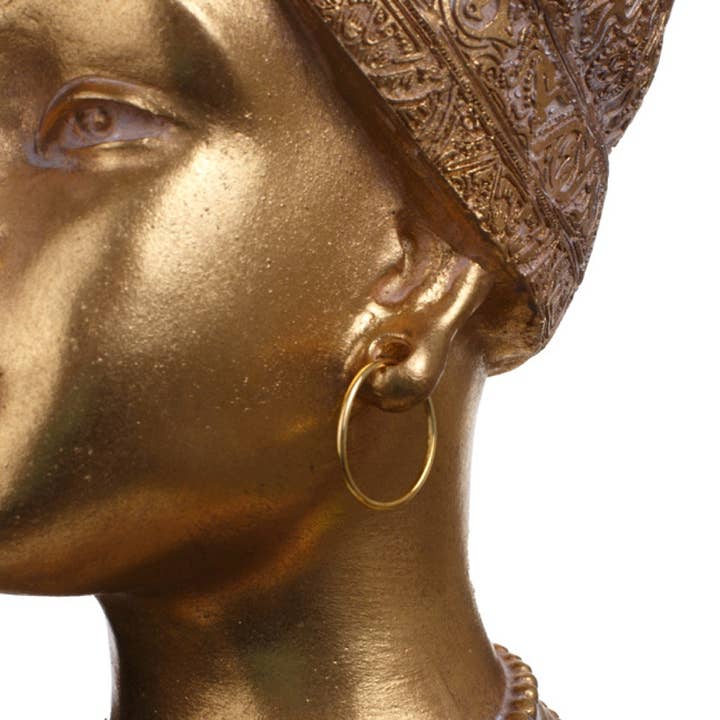 Exclusivas Rocan - Vente Vases - VASE HIMBA HEAD 13,5 x 15,5 x 25,5 cm *DORÉ3