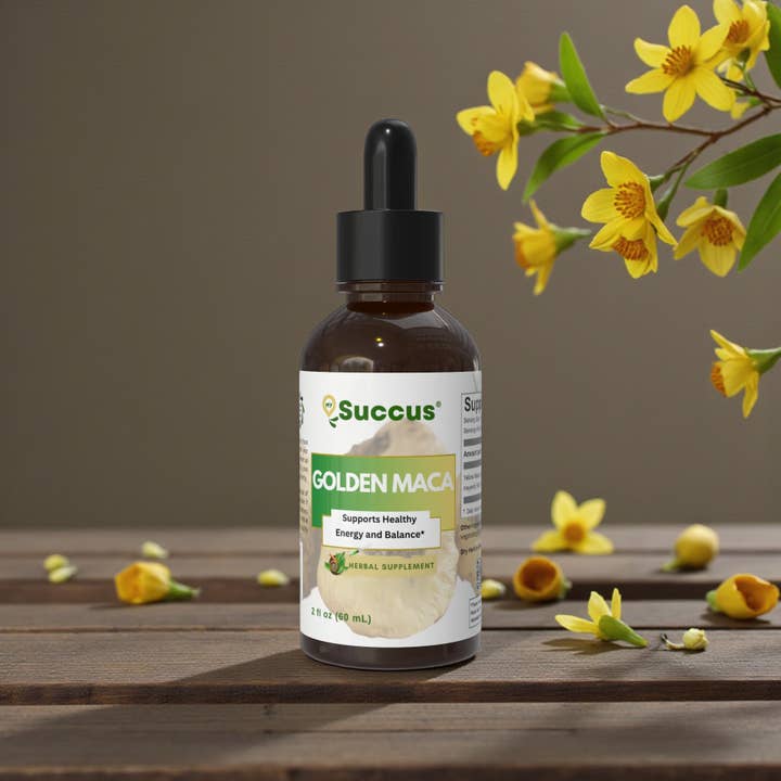 Succus – wholesale Tincture – Yellow Maca (Golden) Tincture – Balanced Rooted Vitality2