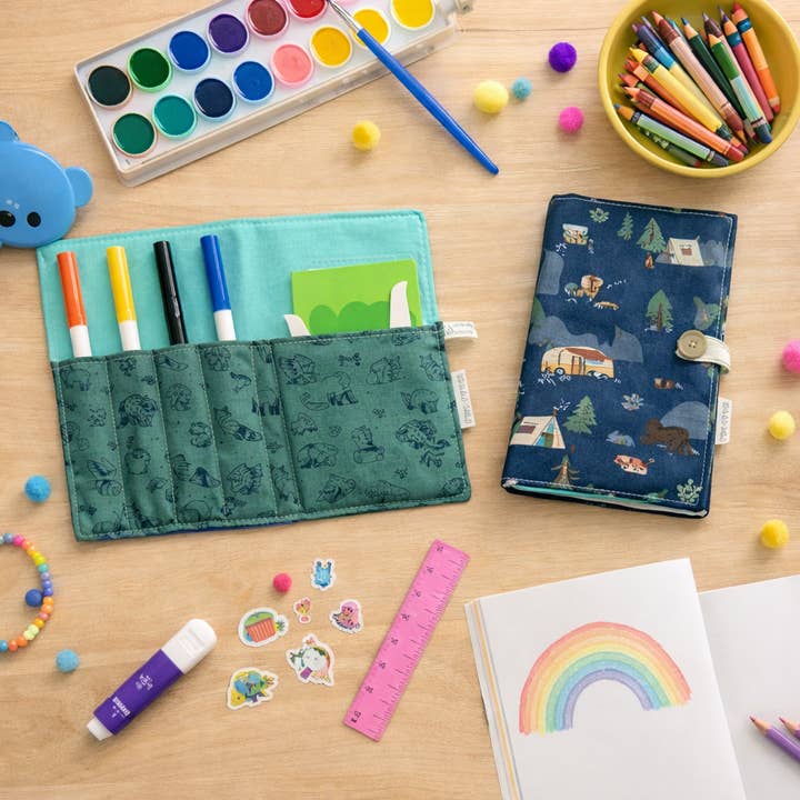 On The Go Colouring: Woodlands Camping for wholesale by Create It Crafts