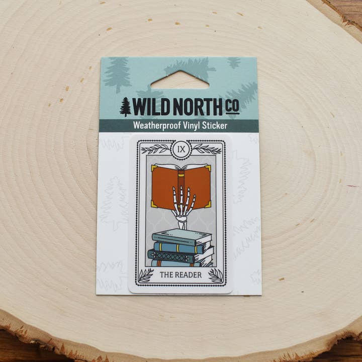 Wild North Co - Wholesale Sticker - The Reader Tarot Card Sticker2