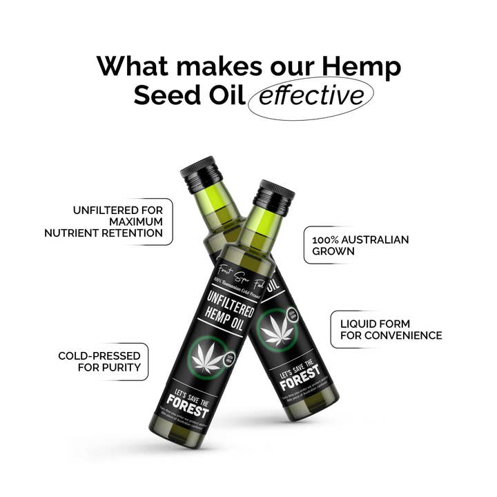 Forest Super Foods – wholesale Oral supplement/vitamin – Unfiltered Hemp Seed Oil