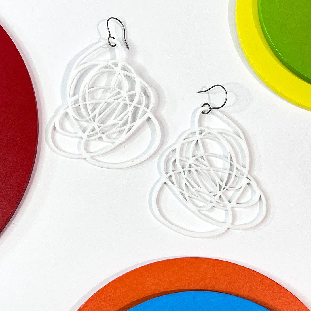Audacious Studio - Wholesale Dangle Earrings - Scribbled Doodle Earrings9
