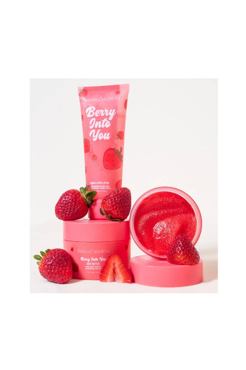 PINEAPPLE Beauty - Wholesale Hand & Body Lotion - Beauty Creations FC-DL2 Strawberry Body Lotion - 6pc1