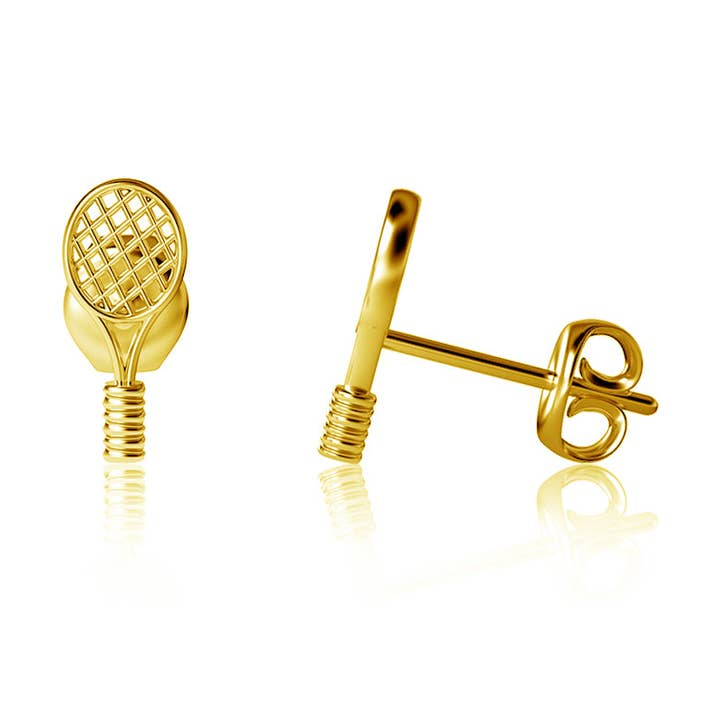 Tennisketsjer Post Øreringe for engroshandel hos Dayna Designs