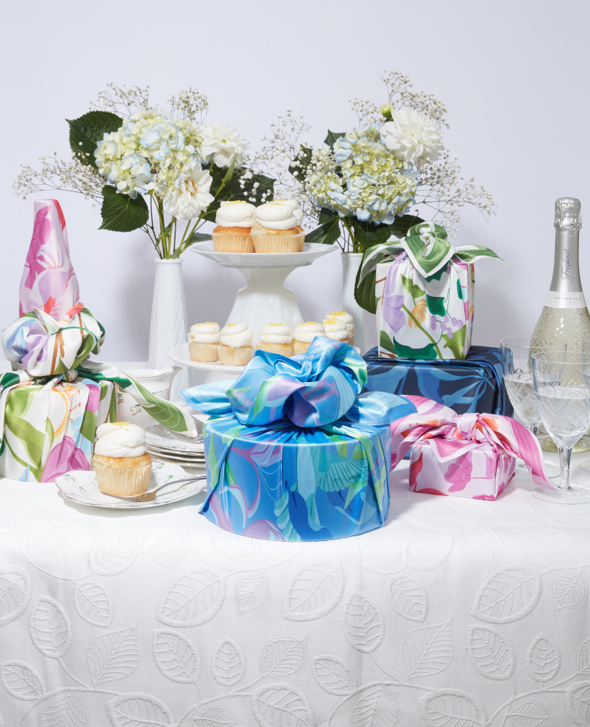 WRAPPR Gift Wrap - Vente Feuille de papier cadeau - Emballage cadeau Furoshiki par Danni Ha | 18 pouces, polyester recyclé45