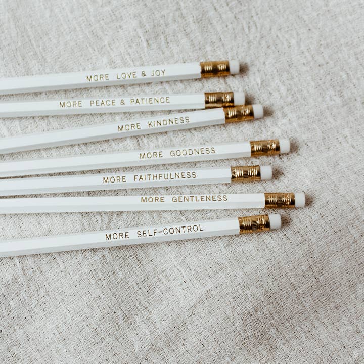 everglow handmade - Wholesale Pencil - The Fruit of the Spirit Set | Encouraging Faith Pencils3