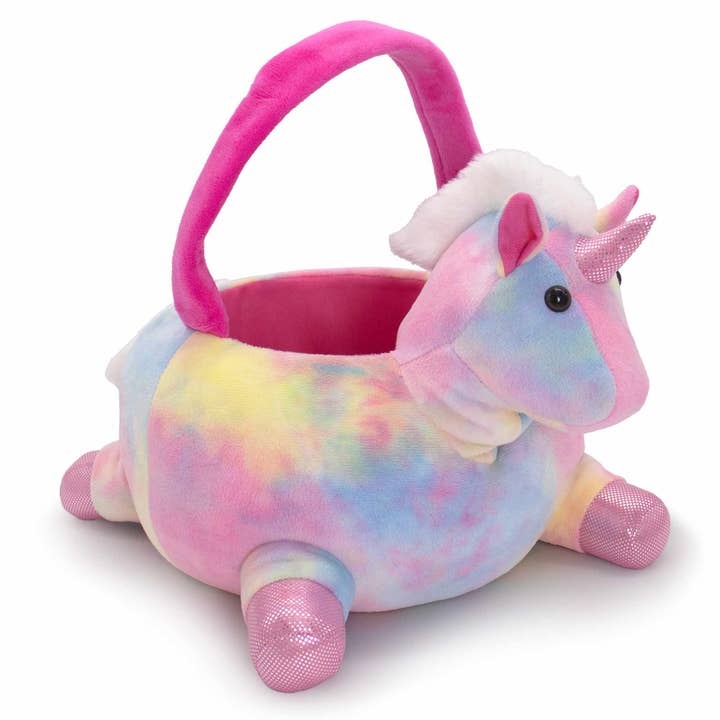 Personalized Plush Easter Basket - 3D Unicorn for wholesale by DIBSIES