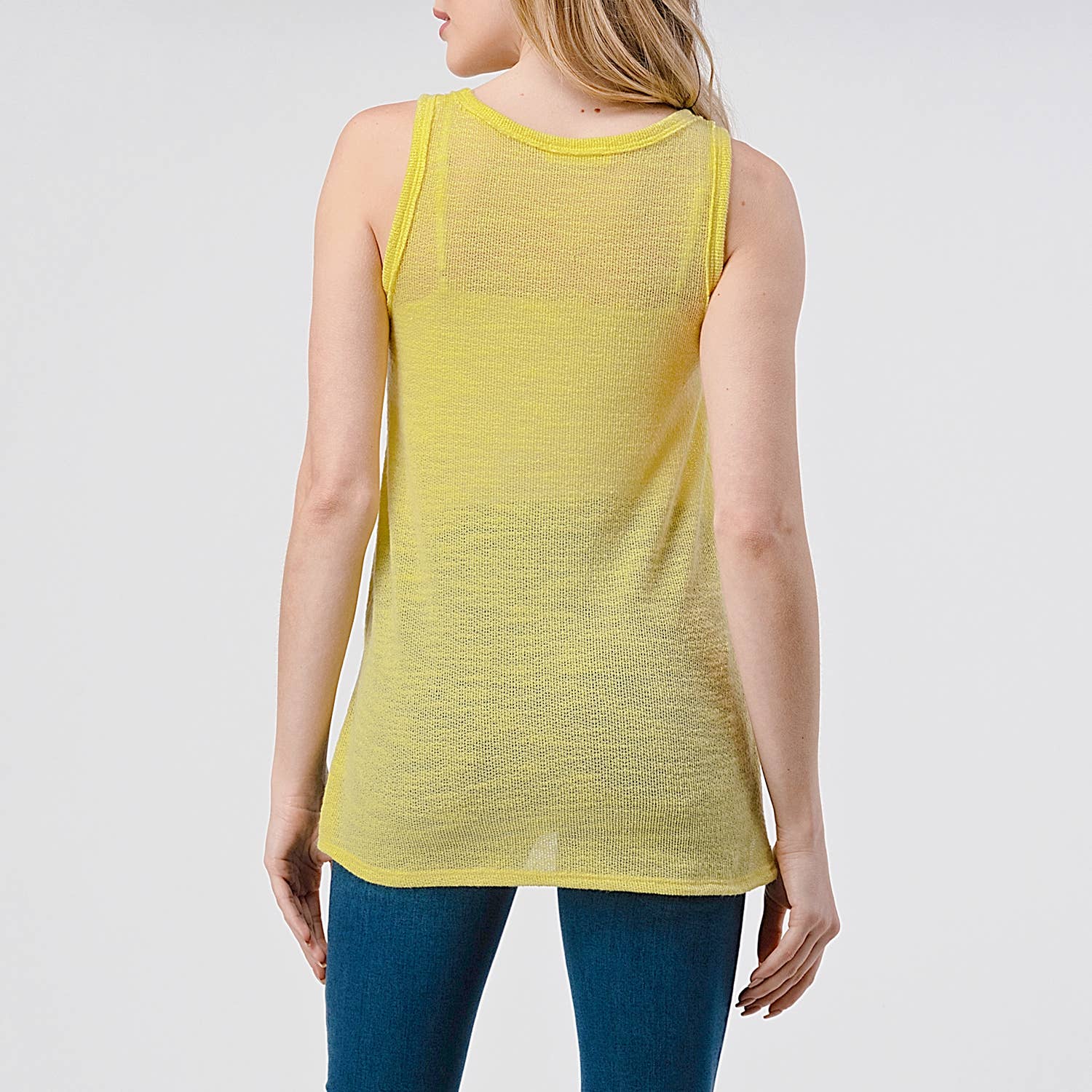 Heimious - Vendita all'ingrosso Canotta - Donna - Canotta Slub Texture con spacchi laterali, T46718