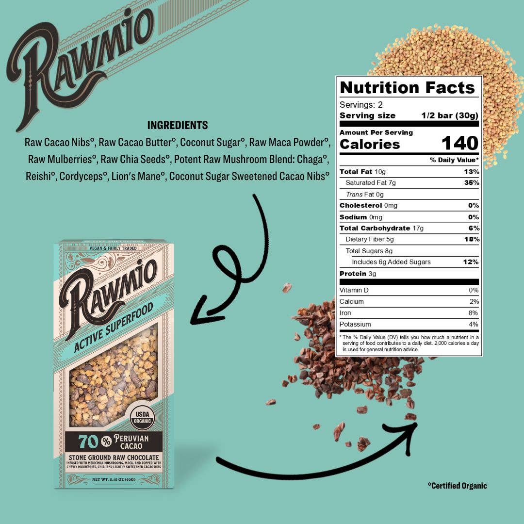 Windy City Organics - Wholesale Chocolate Bar - Active Superfood Bark3