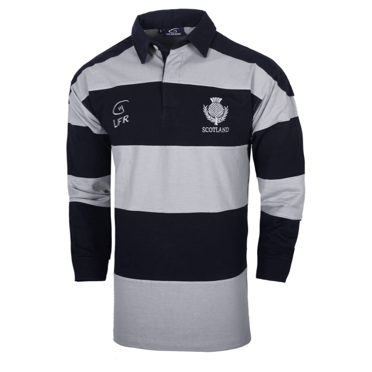 Dublin Gift Company - Wholesale Polo - Men's - Scottish Heritage Striped Rugby Shirt0