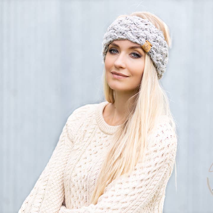 JackiBean - Wholesale Earwarmers/Ear Muffs - Women's - Hand Knit Wide Braid Headband6