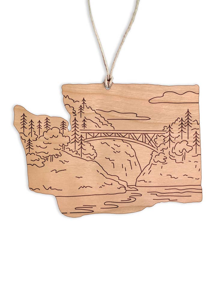 Deception Pass Christmas Ornament for wholesale by Forever Northwest