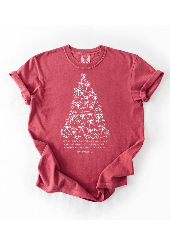 SBG Co. - Wholesale Screen Printed T-Shirt - Women's - The Angel's Message Tee - Matthew 1:21