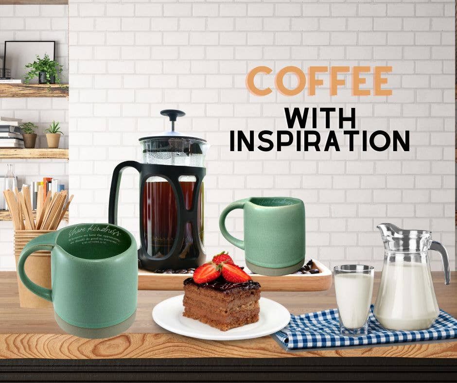 Dicksons - Wholesale Coffee Mug - LCP Coffee Mug Share Kindness Seafoam Green4