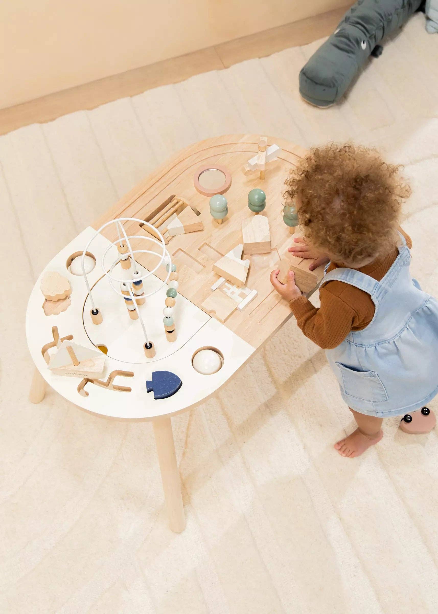 Coco Village - Vente Jouet en bois – enfant - Table d'activité en bois2