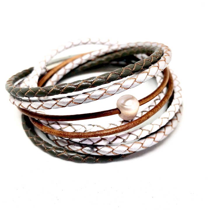 Mors Dag gave, Dame Læder Armbånd, Gaver til mor, Step Mum Gave, Kvinder Charm Armbånd, Brugerdefineret Gave til Kvinder Kæreste for engroshandel hos Bare Hands Bracelets