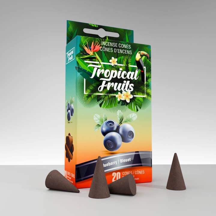 Tropical Fruits #02 Blueberry Cones for wholesale by NATURAL SCENTS