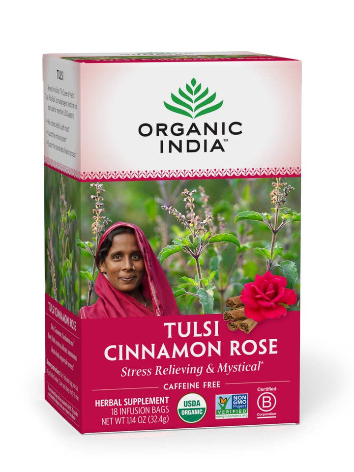 Tulsi Cinnamon Rose for wholesale by ORGANIC INDIA