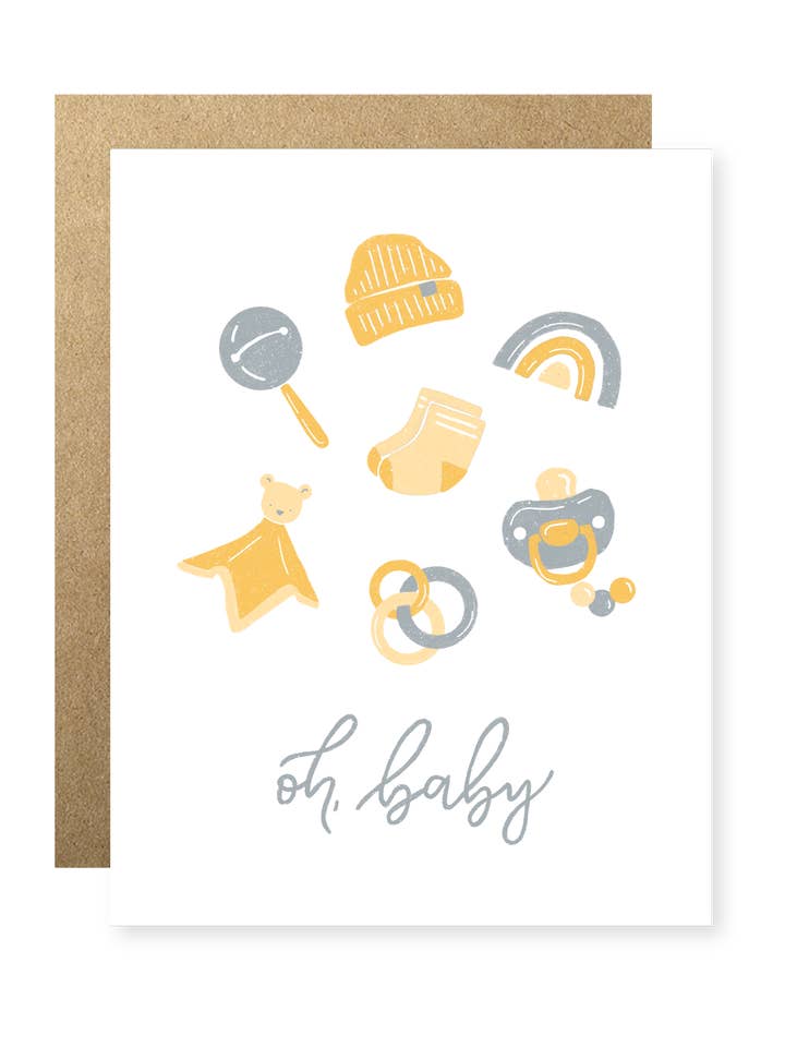 Oh, Baby Card for wholesale by Manda Rin Co.