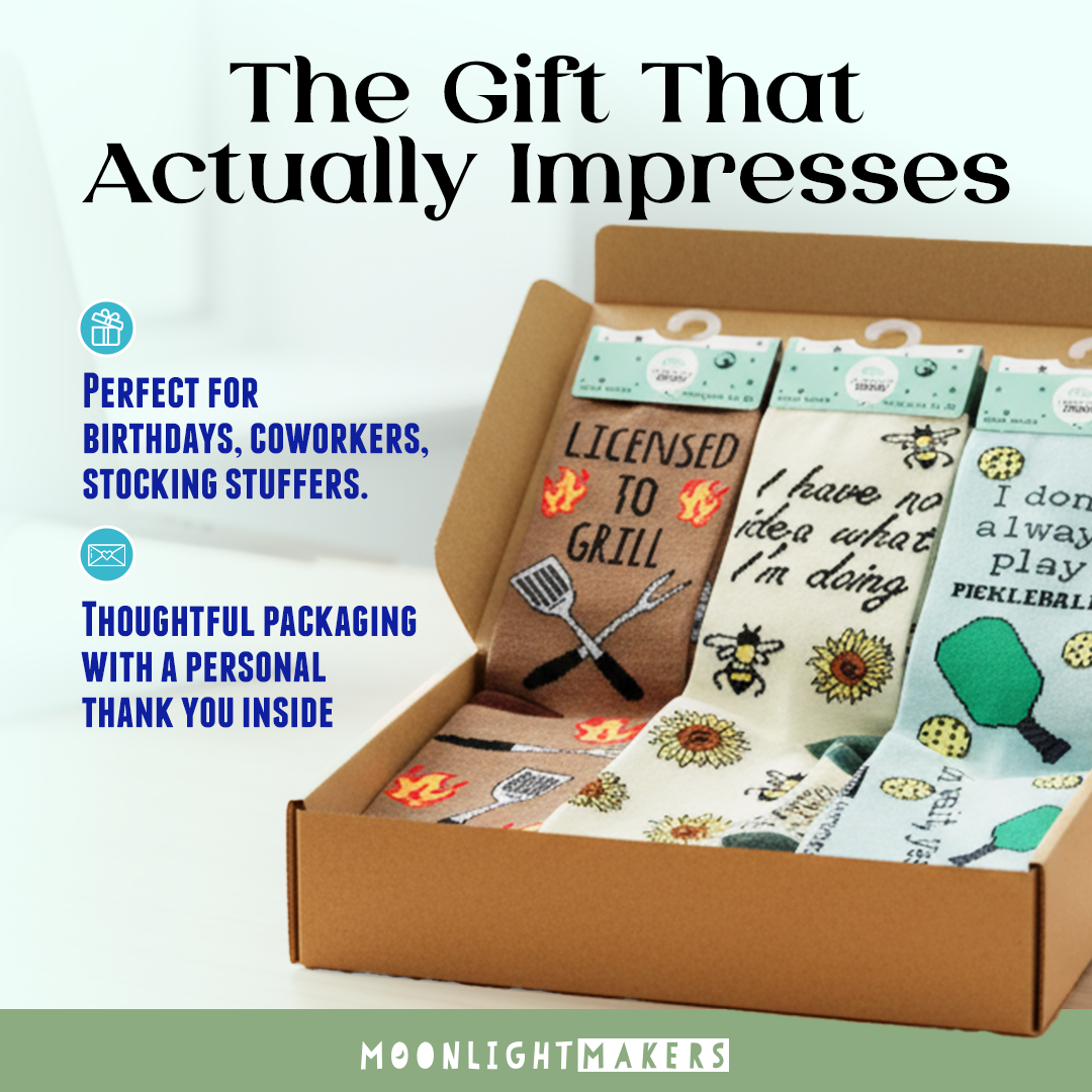 Moonlight Makers - Vendita all'ingrosso Calzini - Unisex - I'd Rather Be Golfing - Divertenti calzini unisex - Regalo per il golf10