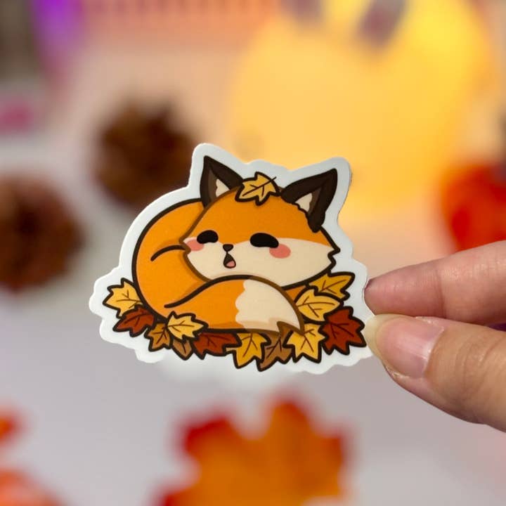 owloArt - Wholesale Sticker - Autumn Fox Waterproof Matte Stickers5