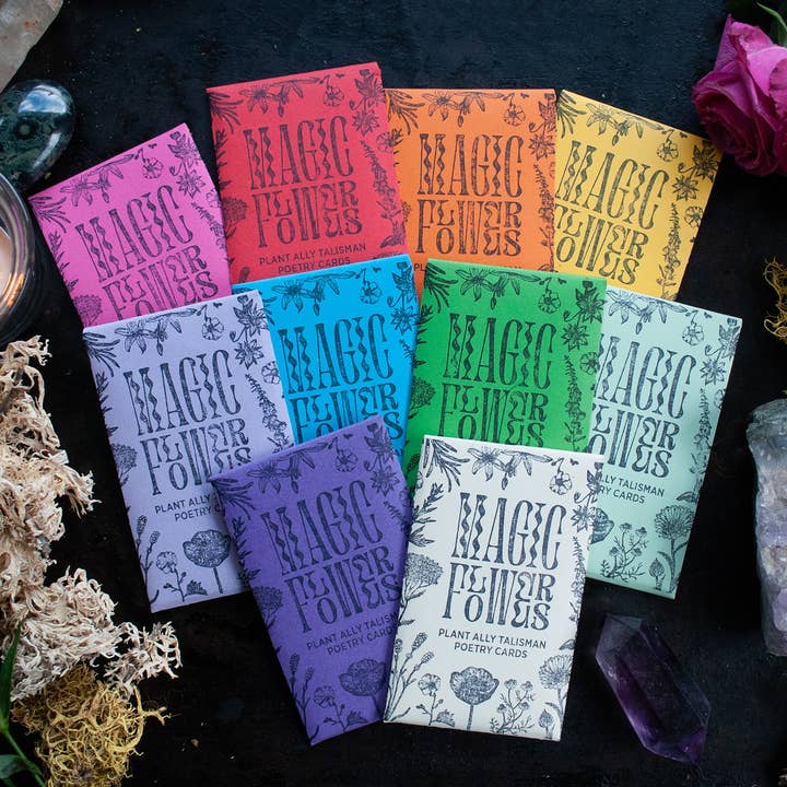 Velvetback - Wholesale Tarot Cards - 2" x 3.5" Mini Plant Poetry Oracle Card Mystery Pack2