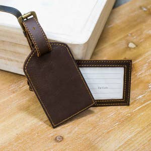 Wholesale High Quality Custom hot stamp Initial keepall Leather Luxury  Luggage Tag Bag Accessories Fashion Designer Logo Travel Label From  m.