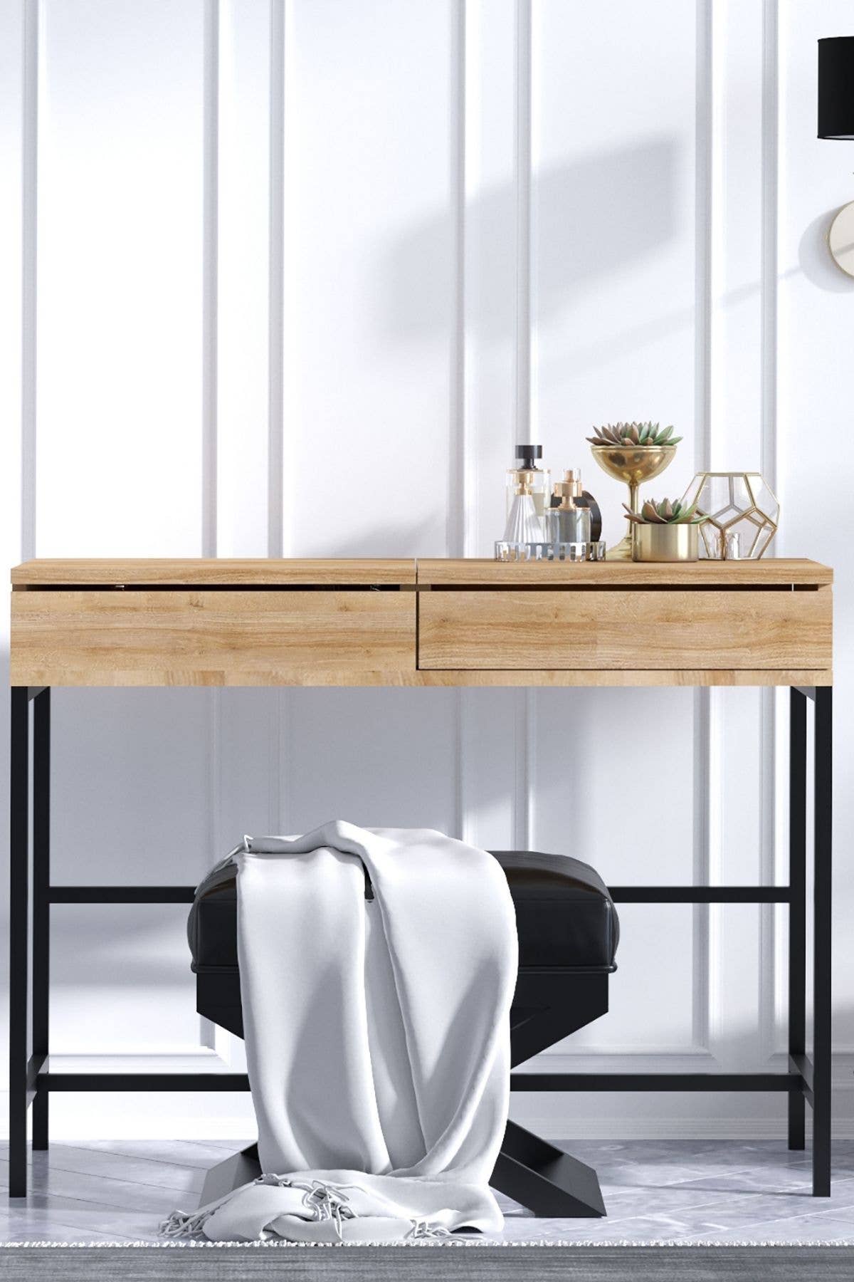 Flerfärgad Decormet Linda sminkbord i Safir ek för wholesale på Faire0