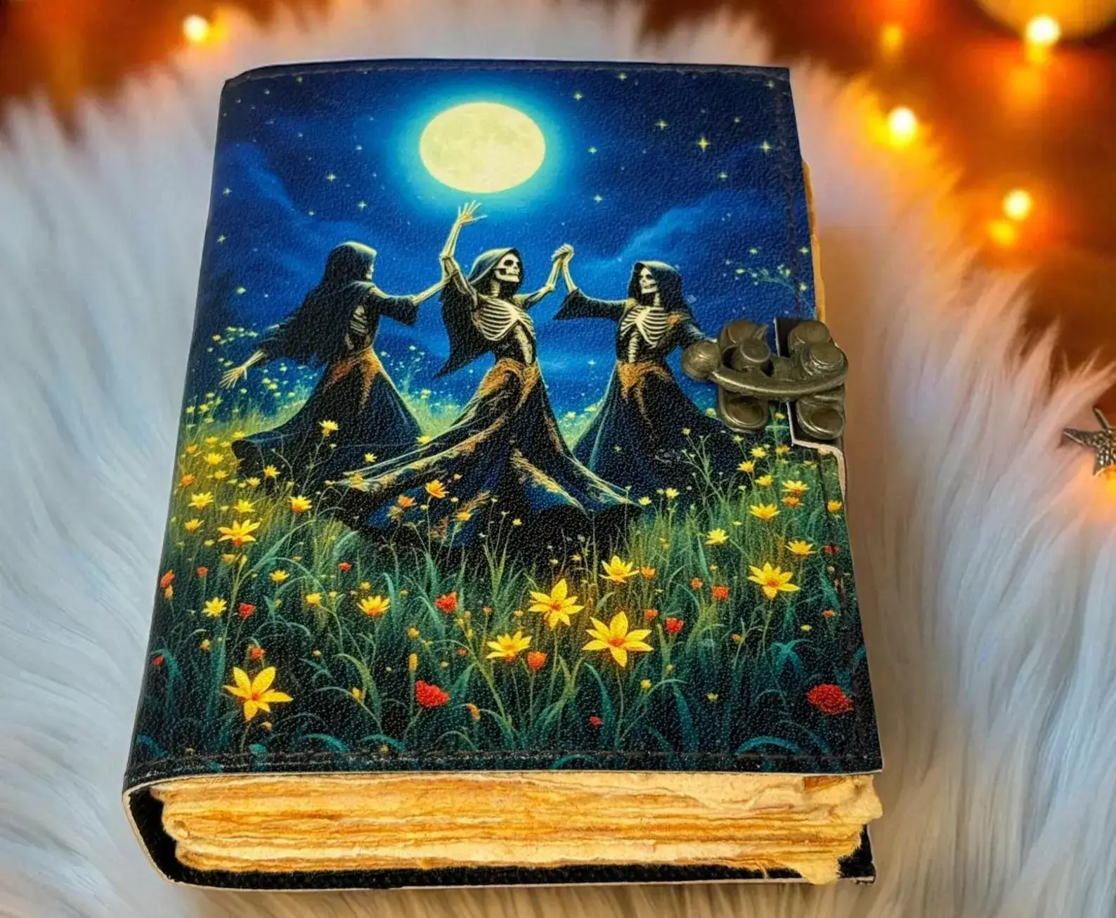 MNM HANDICRAFTS - Wholesale Journal/Diary - Leather Grimoire Journal Moon Tree Book of Shadows Witchcraf0