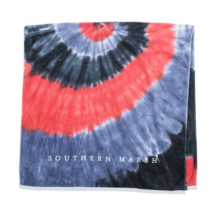 Tie-Dye Beach Towel for wholesale by Southern Marsh