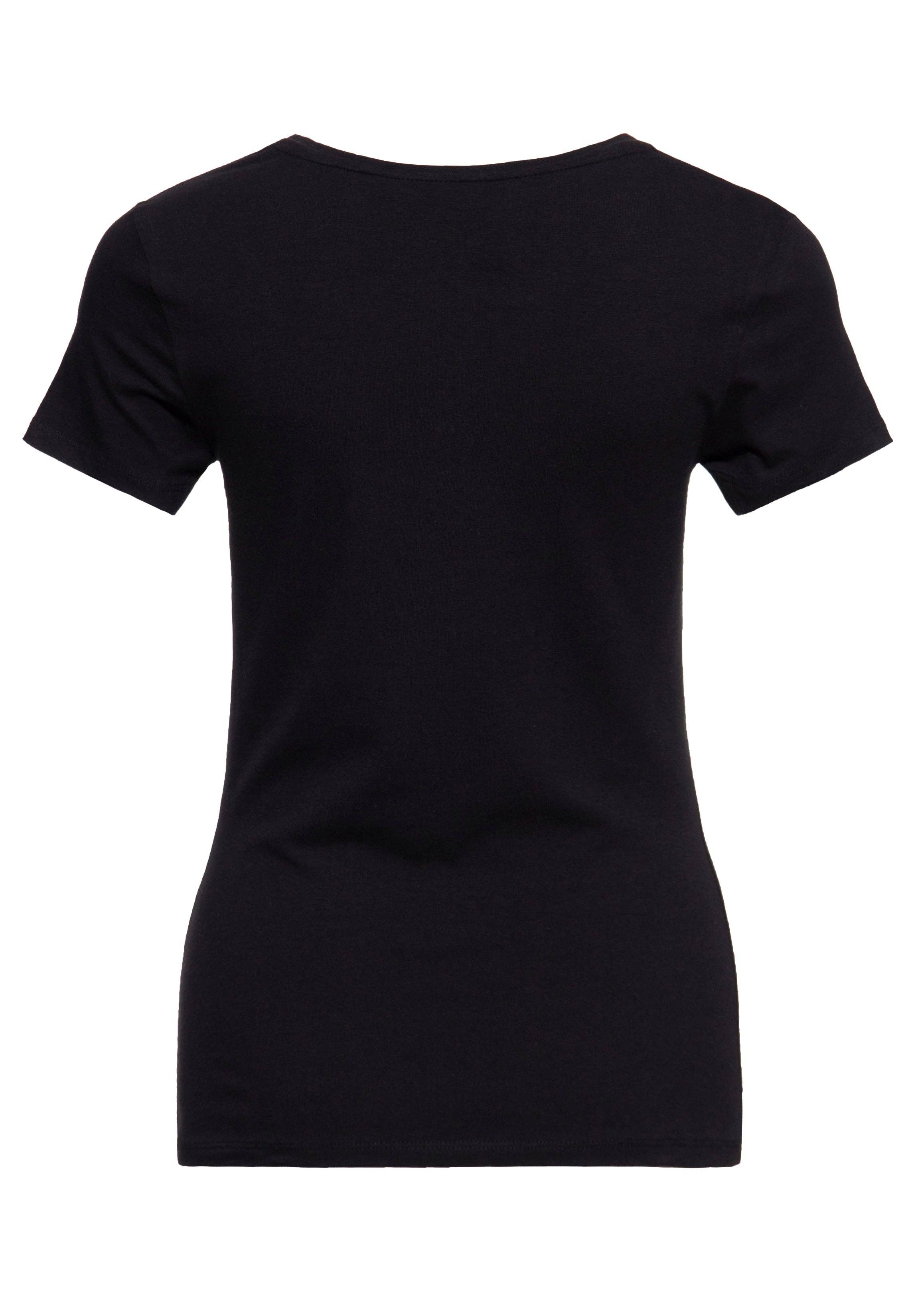 Schwarz T-Shirt «Howdy» für den Großhandel auf Faire2