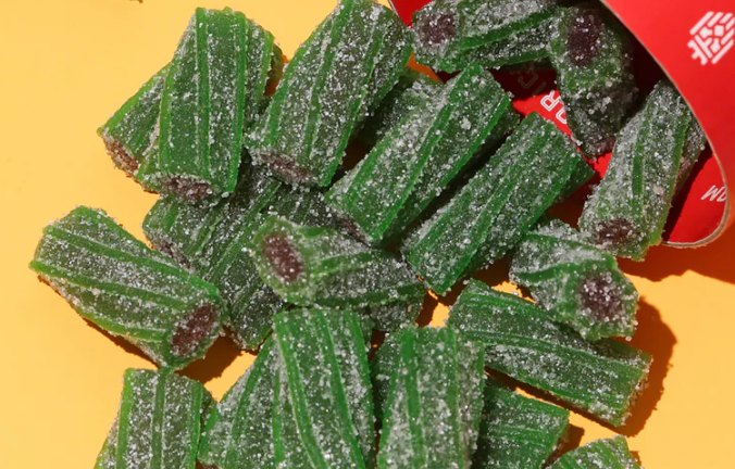 Licorice.com | Caramels.com | Taffy.com - Wholesale Gummy - Watermelon Sour Licorice Twists - (8oz Tube)2