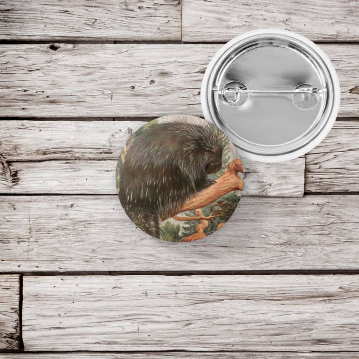 NatureCuts – Alfinete/botão de lapela por atacado – Botão de alfinete de porco-espinho, chaveiro porco-espinho, ímã porco-espinho