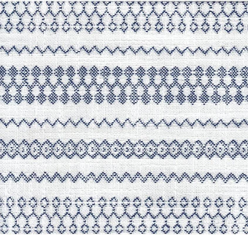 Blue Stripe Ottoman with Storage for Home Decor for wholesale on Faire8