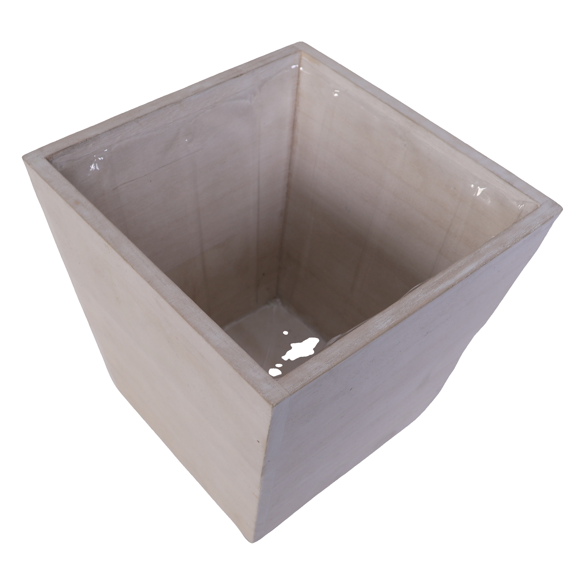 SWS BASKETS AND HOME DECOR - Vendita all'ingrosso Fioriere - Fioriere in legno con rivestimento accessori floreali 6,75x6,75"5