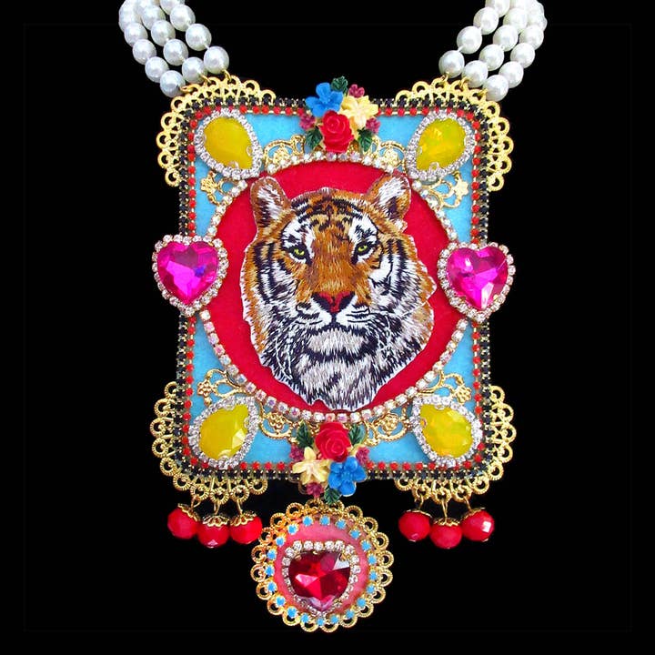 Tiger necklace - high-end jewelry for wholesale by Mouchkine Jewelry