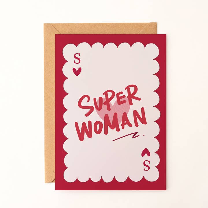 Super Woman Greeting Card – Feminist Empowerment Card for wholesale by Rio Soléy