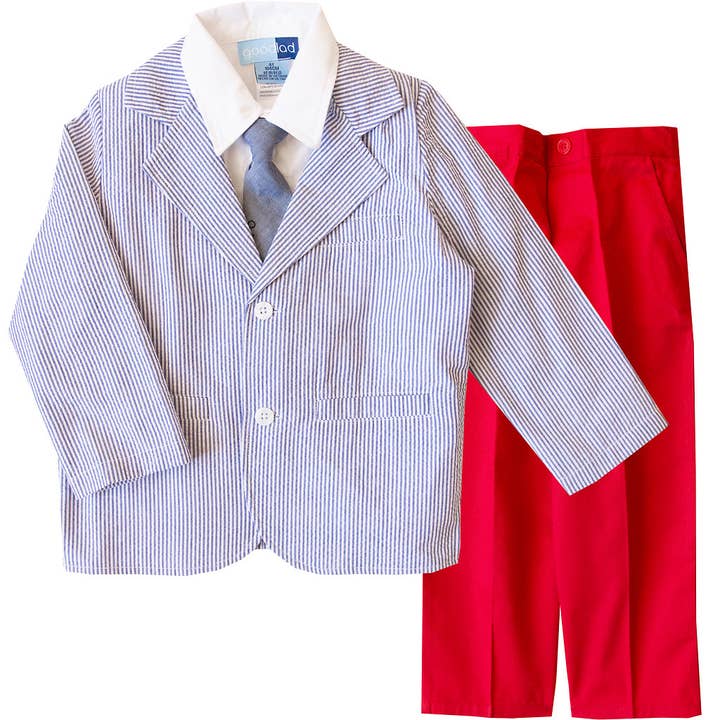 Toddler Boys 4 Piece Suit for wholesale by Good Lad Apparel