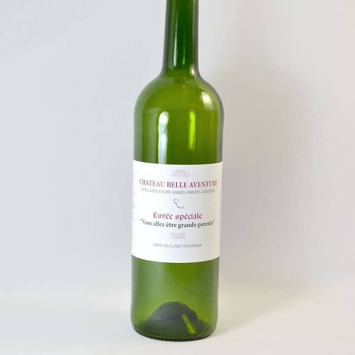 La vie en magenta - Vente Textes pour étiquette cadeau - Etiquette bouteille de vin Grand-mère