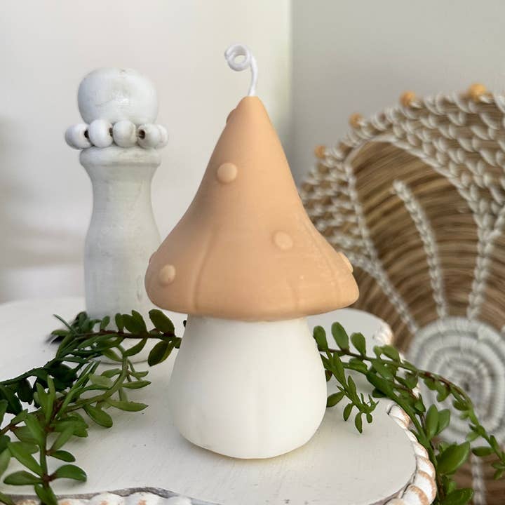 Candela decorativa a forma di funghi per la vendita all'ingrosso da parte di Luna Jane Co.