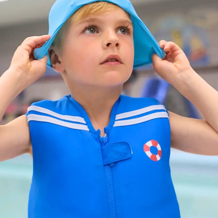 Plouf Safety Concept – wholesale One-piece swimsuit – Kids – PetitMarin Boys' Floating Swimsuit: Safety & Awakening